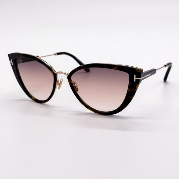 NEW TOM FORD ANJELICA-02 TF868 52F WOMEN CAT EYE SUNGLASSES FT0868/S HAVANA GOLD main image 10